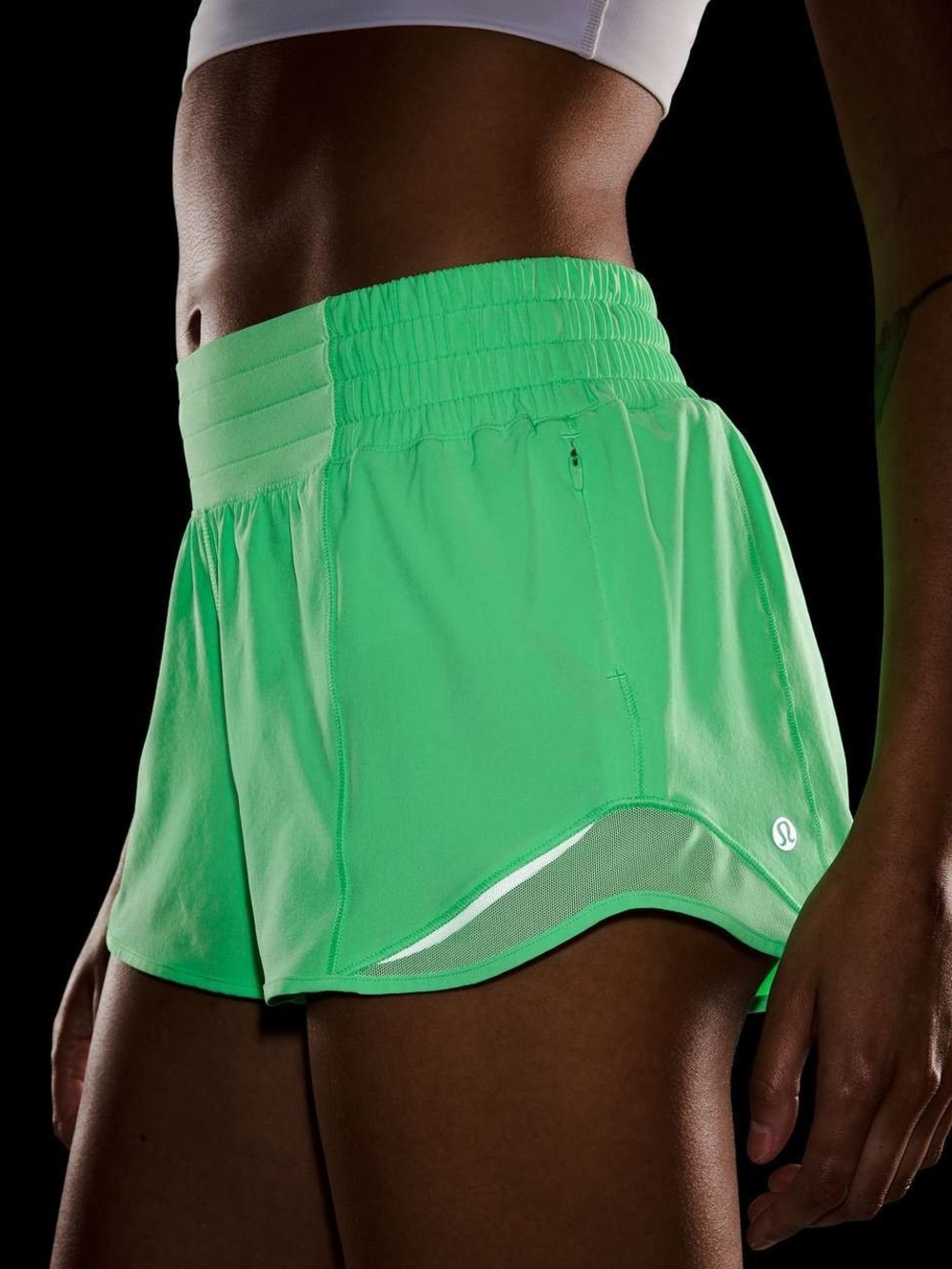 Lululemon Athletica Neon Green Athletic Shorts Size 4